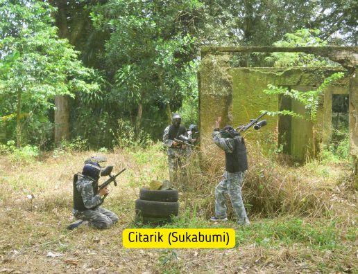 Aktivitas paintball di Citarik Sukabumi bersama iOutbound
