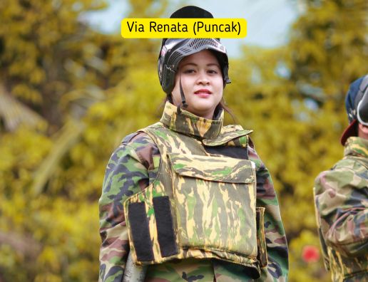 Aktivitas paintball di Via Renata Puncak bersama iOutbound