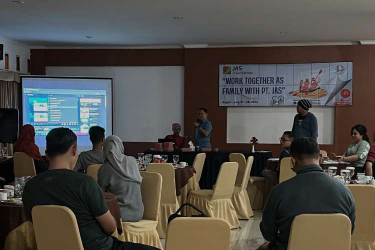 Peserta rafting menginap di Albero Hotel Pancawati Bogor mengikuti acara internal perusahaan