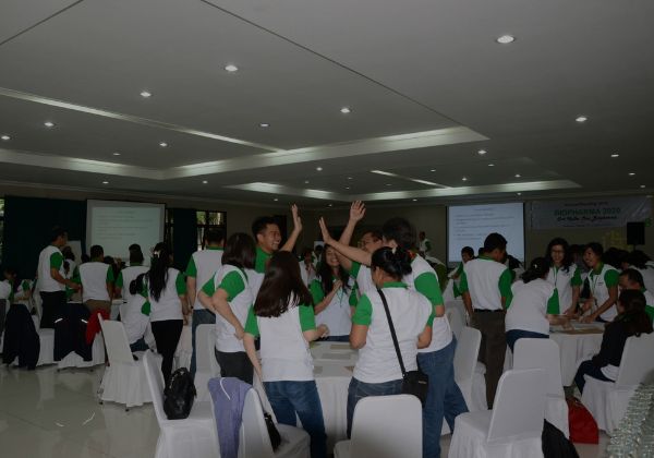 Suasana ruang rapat saat acara Annual Meeting Kalbe Group di hotel Via Renata Puncak Cipanas
